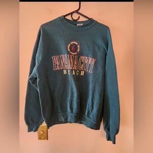 Jerzees green Panama city crewneck sweatshirt size mens xl